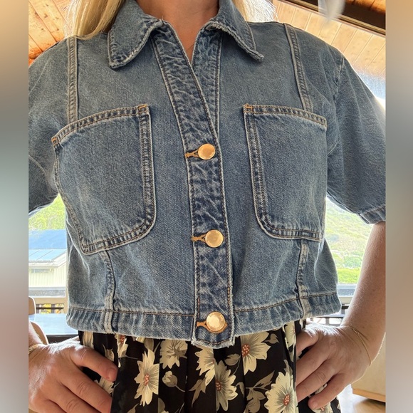 Zara Tops - Zara denim top- worn once!